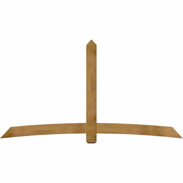 Ekena Millwork Bellingham Rough Sawn Timber Gable Bracket, Western Red Cedar, 108"W x 58"H x 4"D x 6"F, 13/12 Pitch GBW108X58X0406BEL00RWR - main